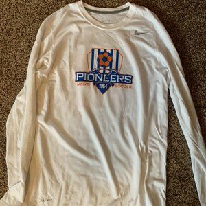 White Nike Dri-Fit Pioneers Soccer Long Sleeve Tee